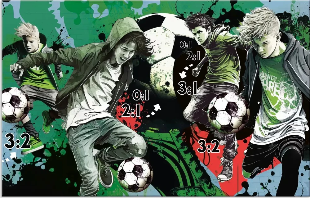 Herma HERMA Schreibunterlage Karton Street Soccer 55x35 3Stk