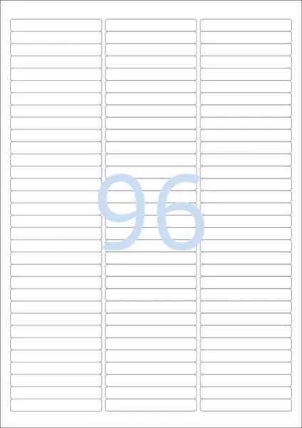 Herma Nuimamos etiketės 4202 Kilnojamieji, A4, 63,5 x 8,5 mm, balta, matinė popierius, 2400 vnt., užapvalinti kampai (4202)