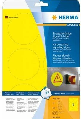 Herma Lipnios etiketės fi 85 mm (8035)