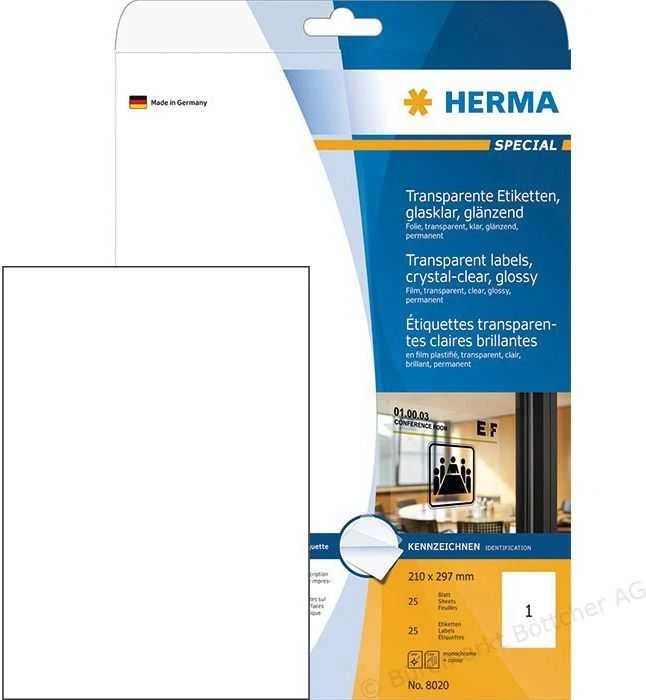 Herma lipnios folijos etiketės (8020)