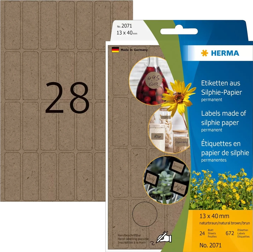 Herma opakowanie biurowe etykiety wielofunkcyjne Silphie 13x40mm