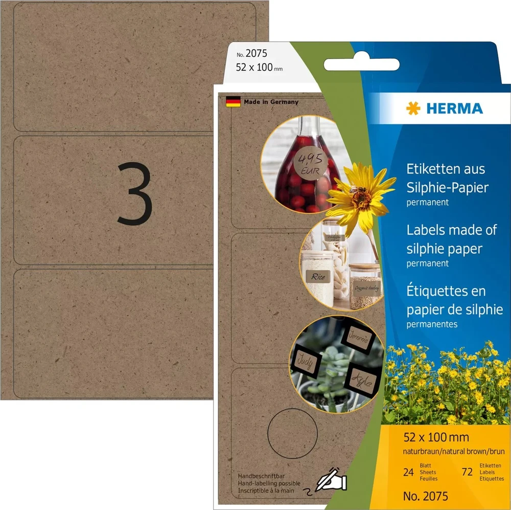 Herma opakowanie biurowe etykiety wielofunkcyjne Silphie 52x100mm