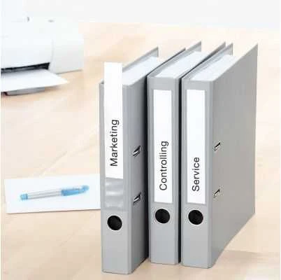 Herma etiketės segtuvams, baltos, 190 x 30 mm, 225 vnt (5122)