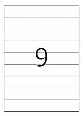 Herma etiketės segtuvams, baltos, 190 x 30 mm, 225 vnt (5122)