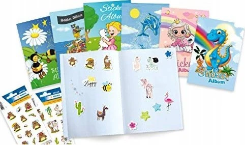Herma lipdukų albumas vaikams Princesė Sweetie A5