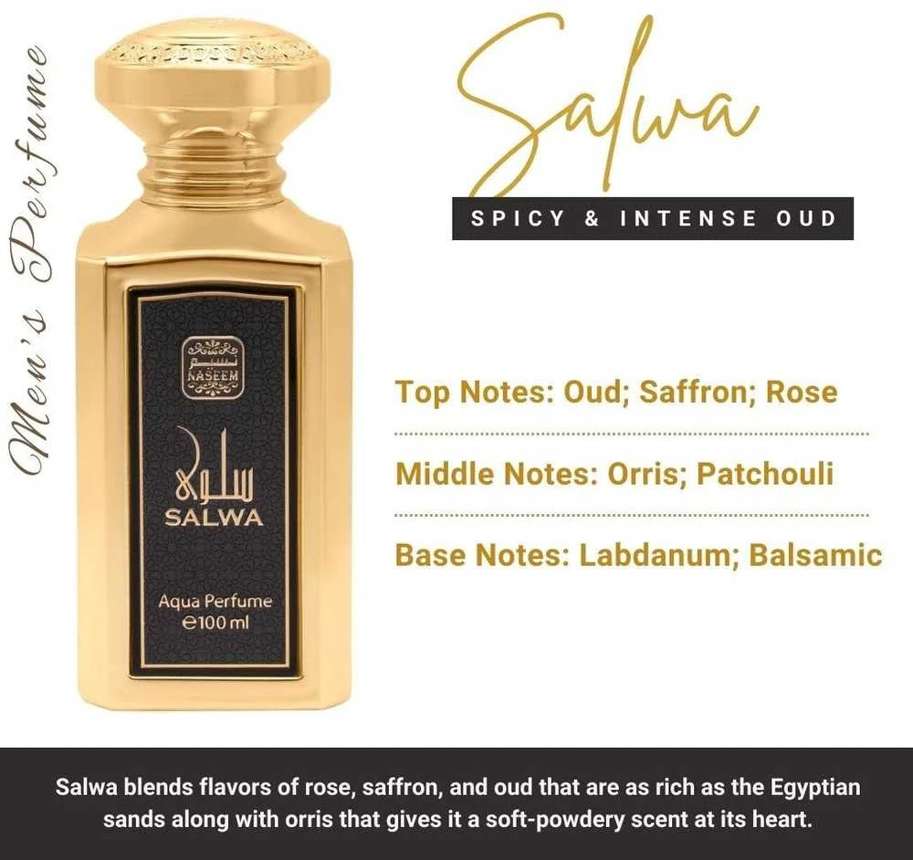 Naseem Salwa EDT tualetinis vanduo unisex, 100 ml