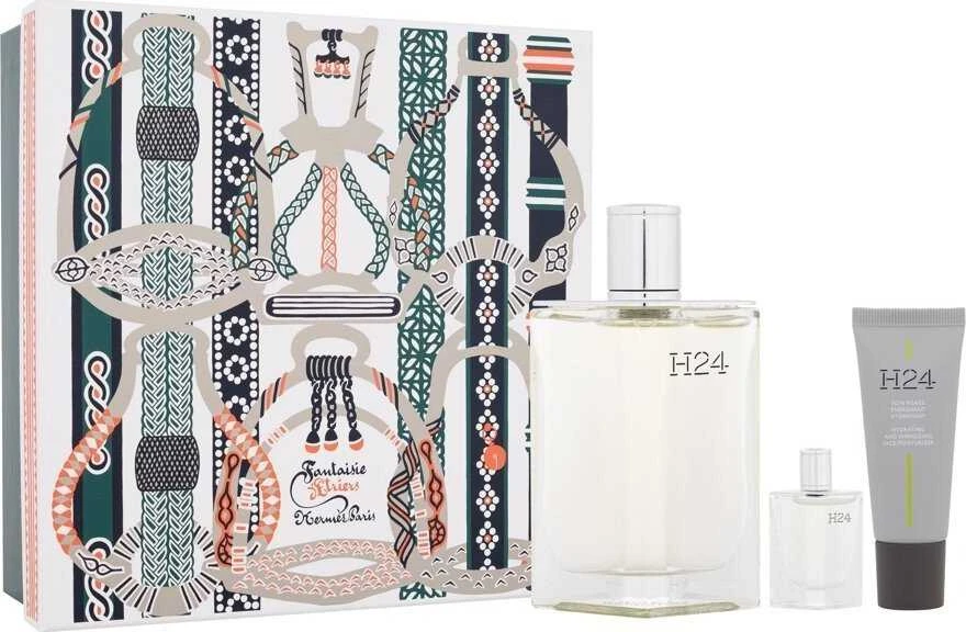 HermÄs Hermes H24 EDT rinkinys vyrams (EDT 100 ml + EDT 5 ml + Drėkinantis kremas 20 ml)