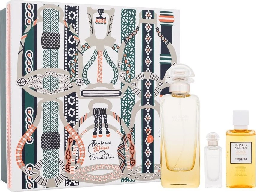 Hermes Un Jardin a Cythere rinkinys Unisex (EDT, 100 ml + EDT, 7,5 ml + dušo želė, 40 ml)