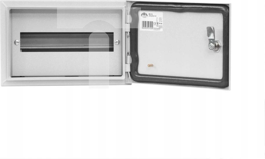 Sabaj System Hermetiškas modulinis skirstomasis skydas n/t IP65 RH 12 /1x12/ RAL 7035 tvirtos durys su spyna RH 12 DP 6-741-DP