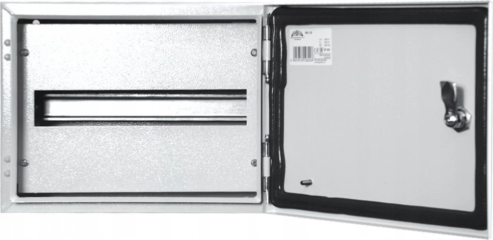 Sabaj System Hermetiškas modulinis skirstomasis skydas n/t IP65 RH 12 /1x12/ RAL 7035 tvirtos durys su spyna RH 12 DP 6-741-DP