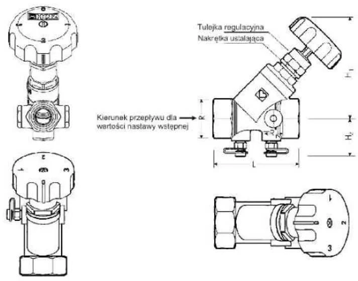 Herz valdymo vožtuvas su matavimo antgaliais STROMAX-M 1/2'' - 1 4117 51