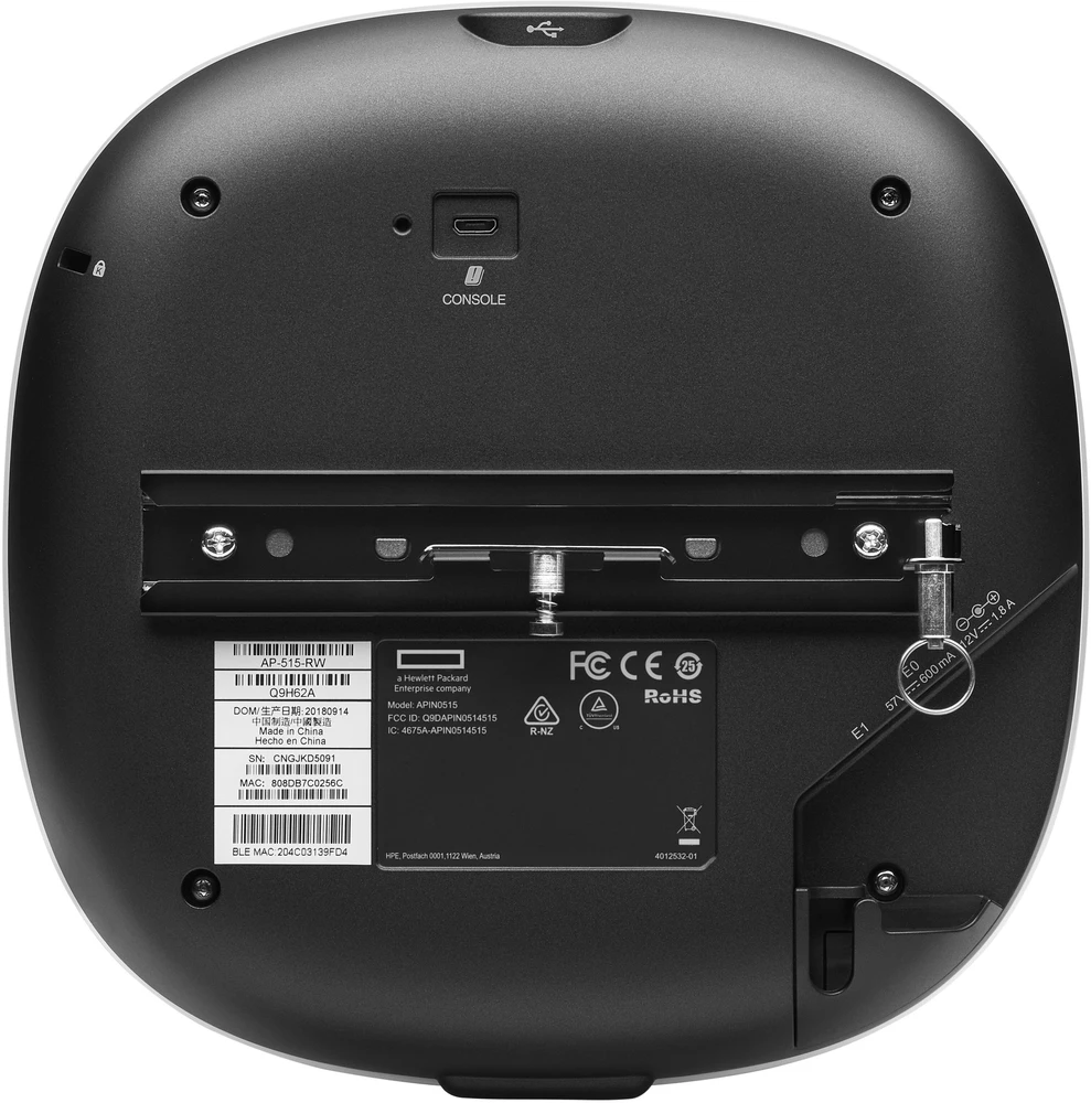 Maršrutizatorius Hewlett Packard (HP) Access Point HPE Aruba Networking AP-515 RW Dual Radio Wi-Fi 6 4x4/2x2 10-pak Campus (S3J29A)