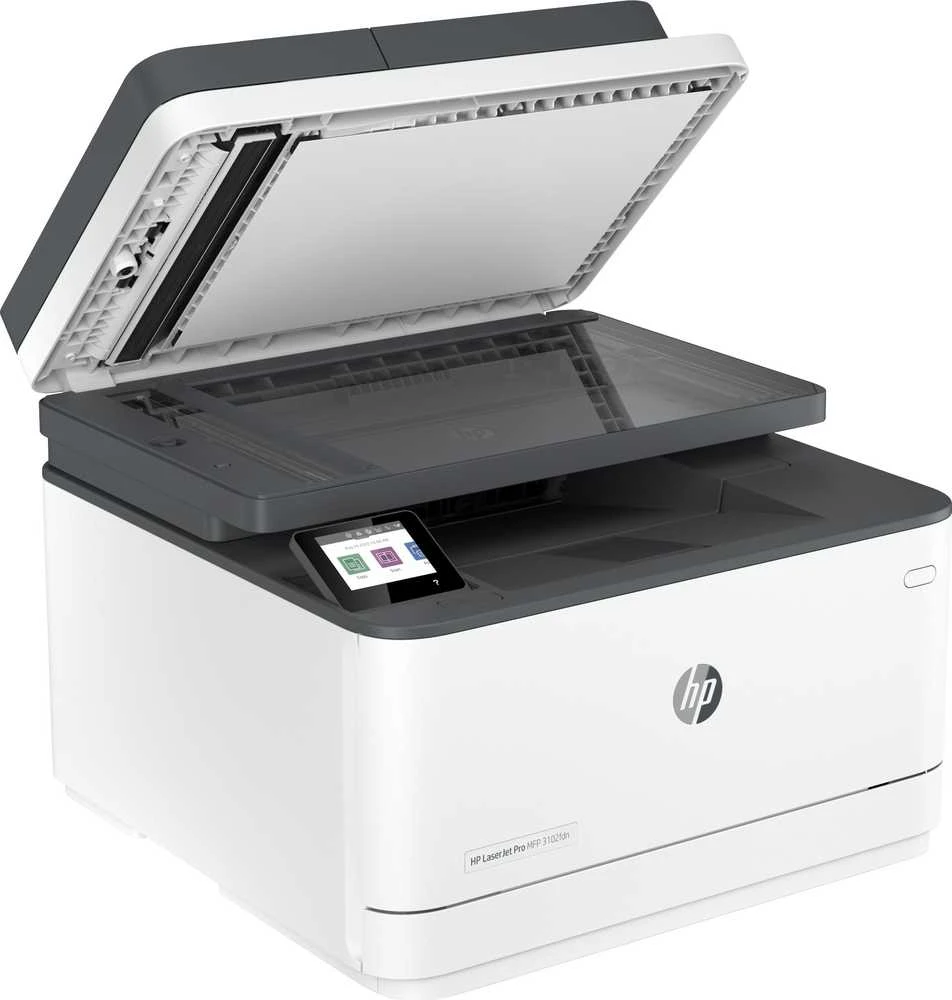 Hewlett Packard (HP) HP LaserJet Pro MFP 3102fdn AIO All-in-One Spausdintuvas - A4 Mono lazerinis, Spausdinti/Kopijuoti/Skenuoti/Faksas, Automatinis dokumentų tiektuvas, Auto-Duplex, LAN, 33ppm, 350-2500 puslapių per mėnesį M227fdn)