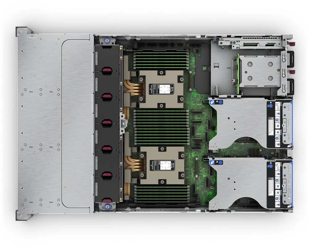 Hewlett Packard (HP) Serwer HPE HPE SC ProLiant DL385 Gen11 9115 3.2GHz 16c 1P 2x32GB-R 8SFF MR408i-o 2x480GB SSD 2x1000W PS EU Server