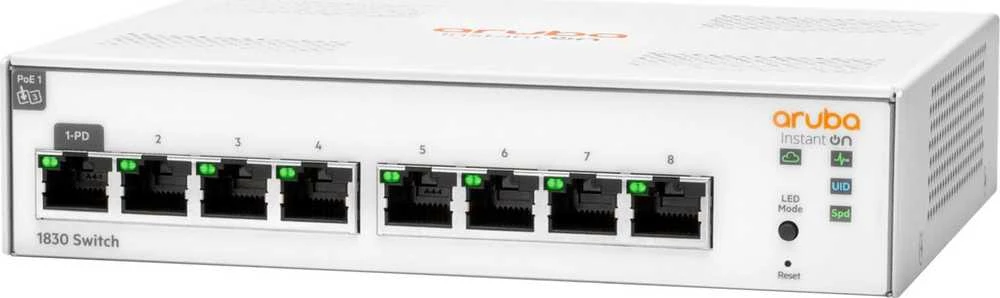 Šakotuvas Hewlett Packard (HP) Įjunkite HP Aruba Instant On 1830 8G (JL810A)