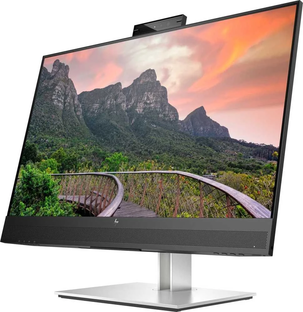 Hewlett Packard (HP) HP E27m G4 QHD USB-C konferencijų monitorius, 68,6 cm (27"), 2560 x 1440 pikselių, „Quad HD“, LCD, 5 ms, Juoda, Sidabras