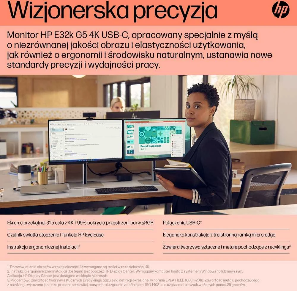 Hewlett Packard (HP) Monitorius HP E32K G5 (6N4D6AA#ABB)