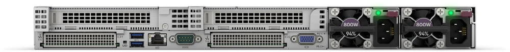 Hewlett Packard (HP) HPE ProLiant DL365 Gen11 9115 3.2GHz 16c 1P 2x32GB-R 8SFF MR408i-o 2x480GB SSD 2x1000W PS ES serveris