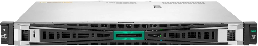 Hewlett Packard (HP) HPE ProLiant DL20 Gen11 serveris, 960 GB, disko tipas (1U), Intel® Xeon® 6325P 3,5 GHz, 32 GB DDR5-SDRAM, 1000 W