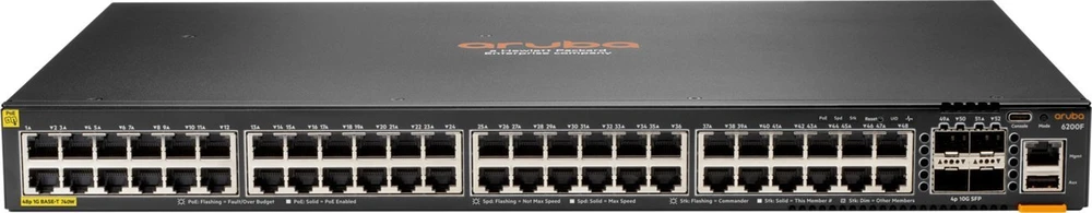 Šakotuvas Hewlett Packard (HP) ARUBA 6200M 48G CL4 POE-STOCK - .