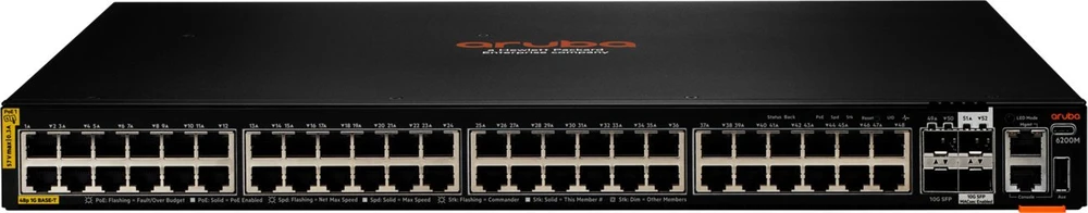 Šakotuvas Hewlett Packard (HP) ARUBA 6200M 48G CL4 POE-STOCK - .