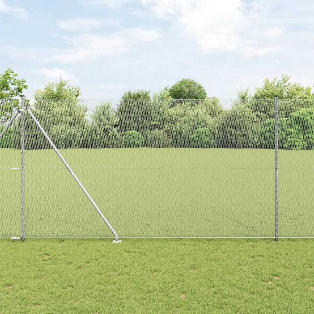 Hexagonal Fence with Post 10 x 1,6 m Galvanizuotas plienas