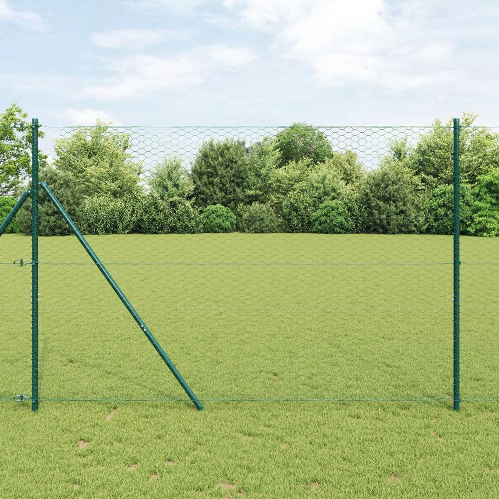 Heksagoninė tvora 1,6 x 100 m PVC Žalia