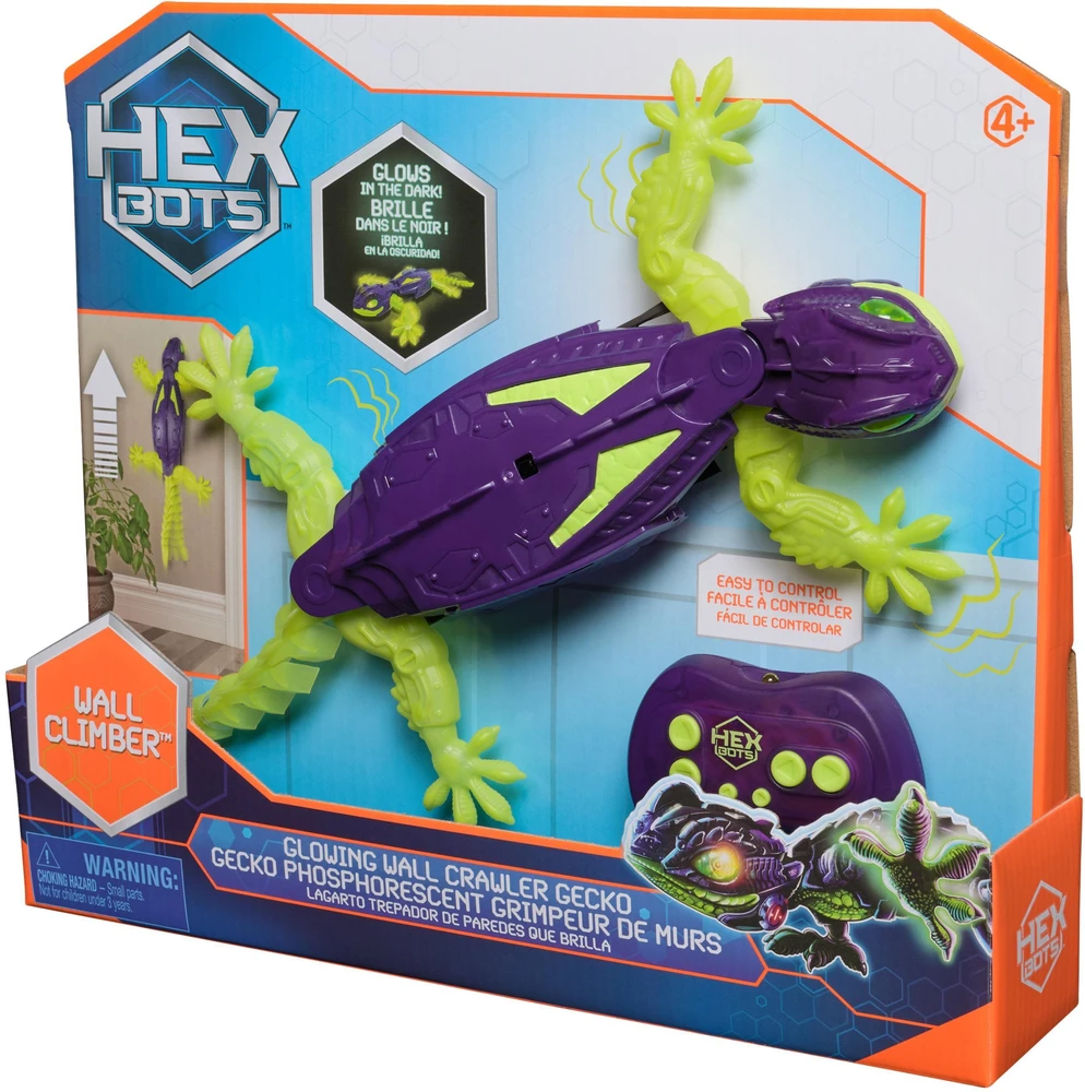 HEX BOTS Interaktyvus sienomis laipiojantis gekonas
