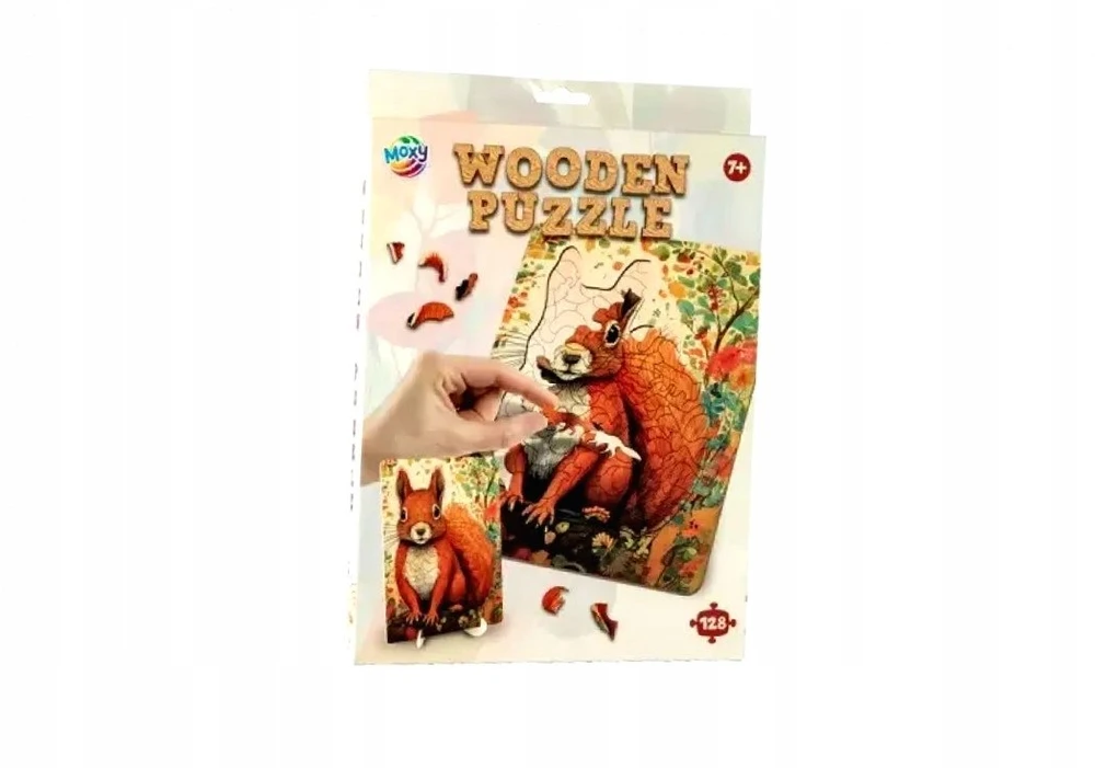 MOXY Ccg Mz Import CCG medinė dėlionė voverė 128 vnt. 400092 68555