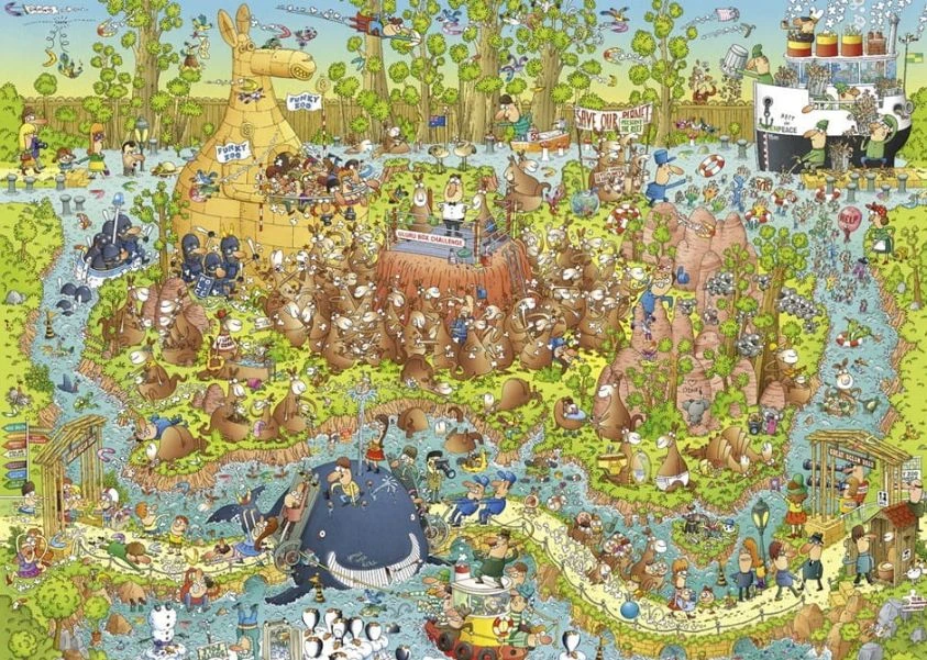 Heye Dėlionė 1000 dalių – Funky Zoo, Australija