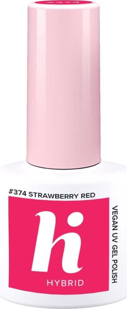 Hi Hybrid HI HYBRID Lakier hybrydowy 374 Strawberry Raudona 5 ml
