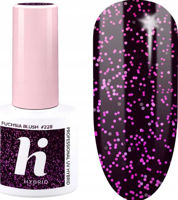 Hi Hybrid Lakier hybrydowy 228 Fuchsia Blush 5ml