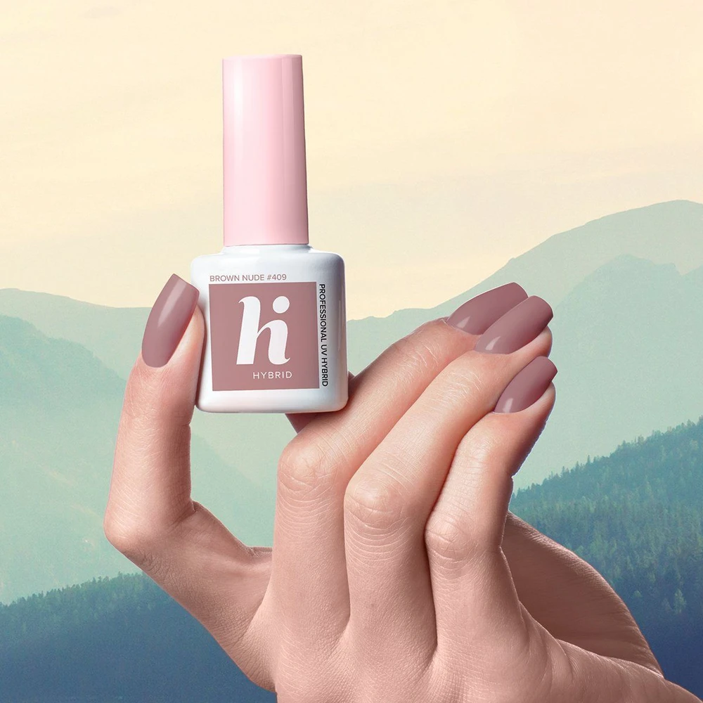 Hi Hybrid Lakier hybrydowy 409 Brown Nude 5ml