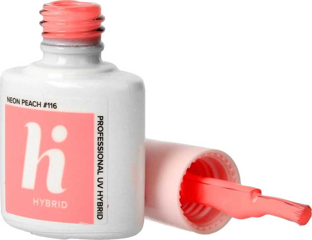 Hi Hybrid Pop hibridinis nagų lakas #116 Neon Peach 5ml