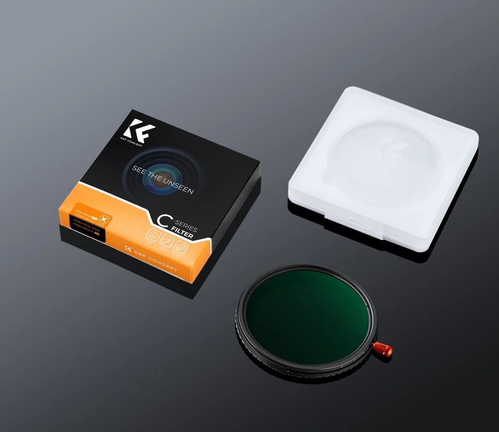 Hibridinis filtras 3in1 K&f 52 mm 52 mm Fader Nd2-32 + Cpl + Juodas Diffusion 1/4 / Kf01.2063