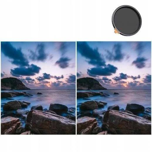 Filtras Hybrydowy 3w1 K&f 82 Mm 82mm Fader Nd2-32 + Cpl + Juodas Diffusion 1/4 /Kf01.2928v2