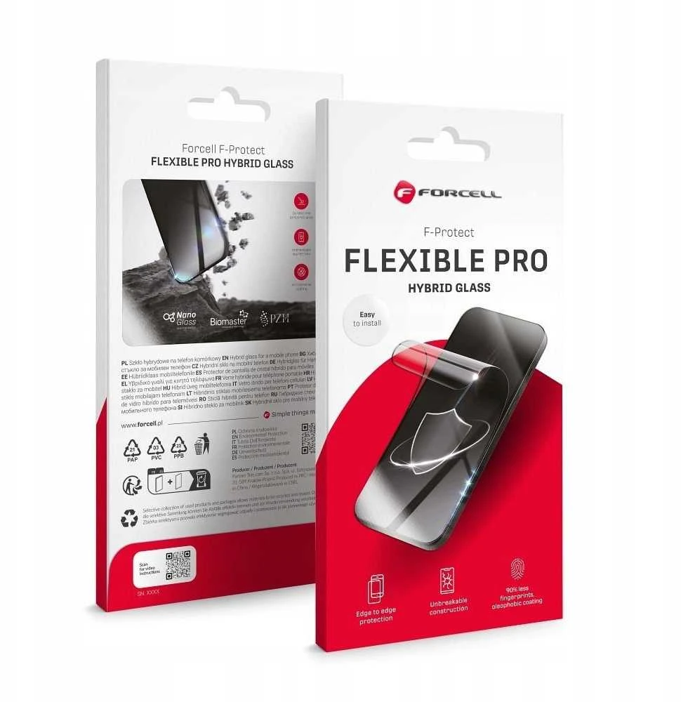 Hibridinis stiklas su „iPhone 17 Air Forcell Flexible Nano Glass“