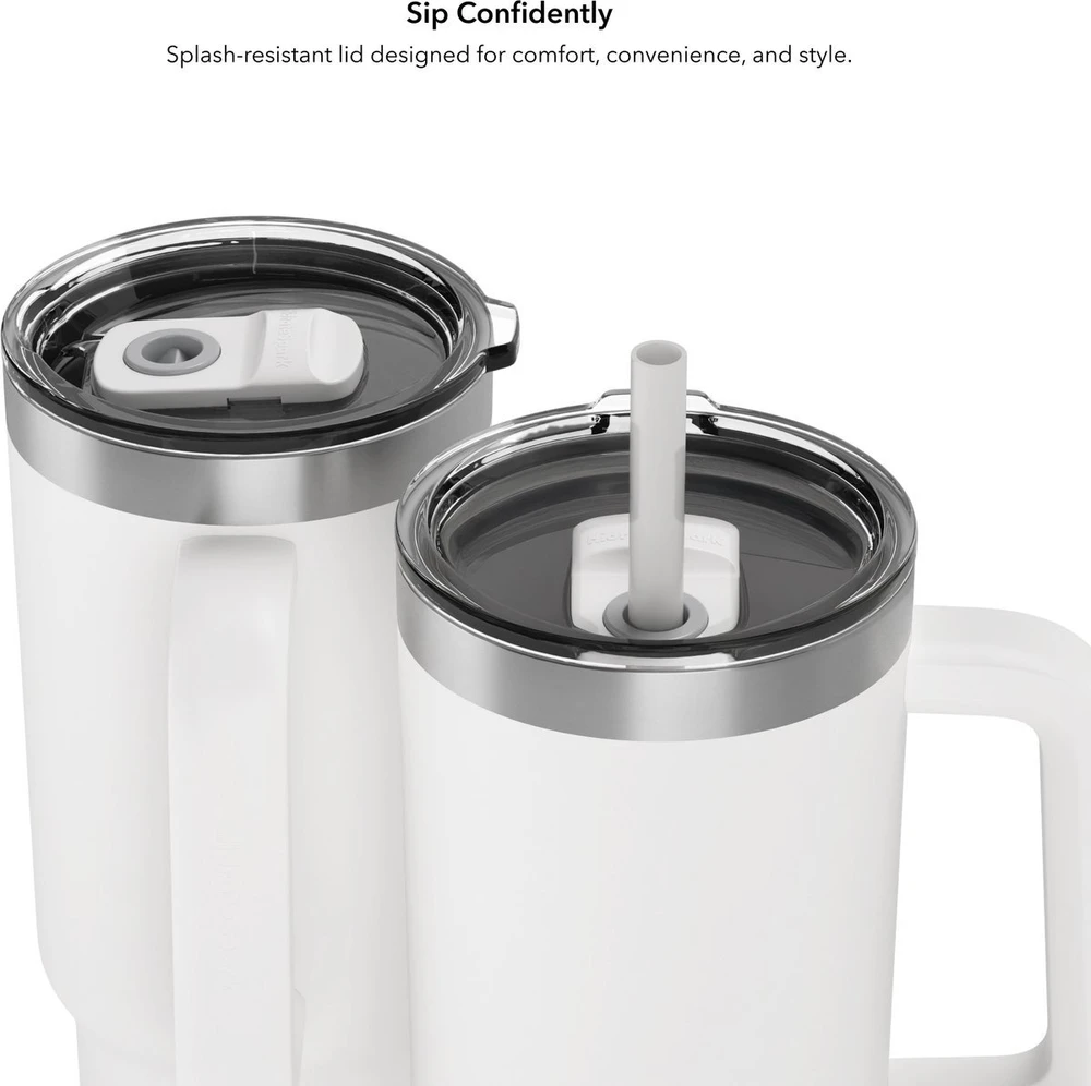 Gertuvė HidrateSpark Puodelis inteligentny HidrateSpark PRO 2 Tumbler 887 ml Baltas