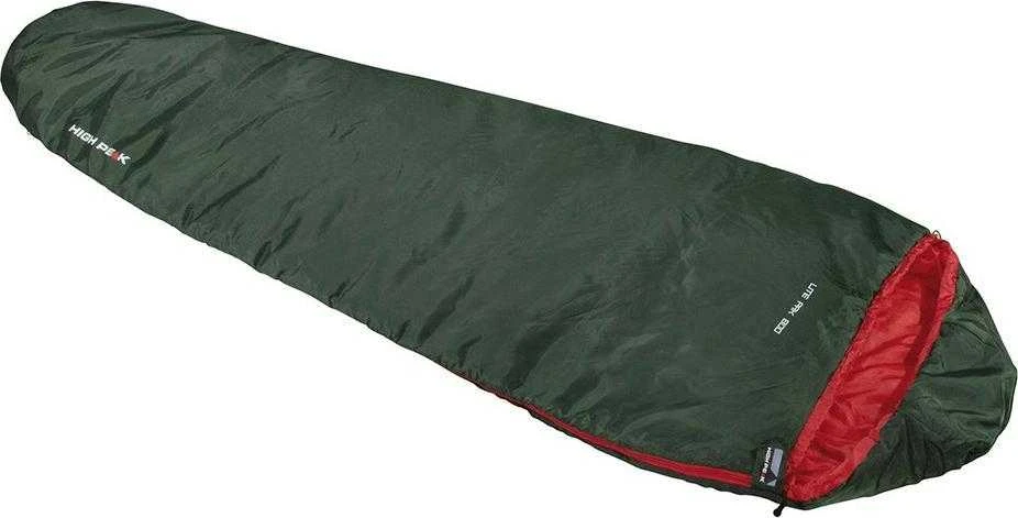 Miegmaišis High Peak Lite 800 210x75x50 cm Žaliai Raudonas 23260