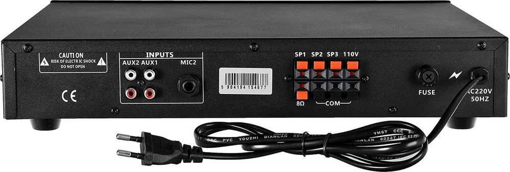 High Quality Music Aukštos kokybės muzika HQM1060BT/S - 60 W PA stiprintuvas