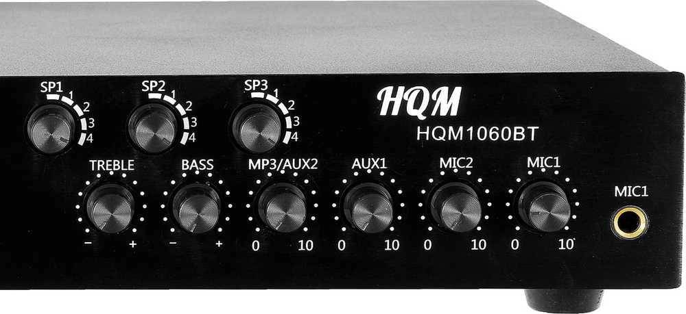 High Quality Music Aukštos kokybės muzika HQM1060BT/S - 60 W PA stiprintuvas