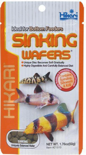 Hikari Sinking Wafers visavertis pašaras dugninėms žuvims - 50 g