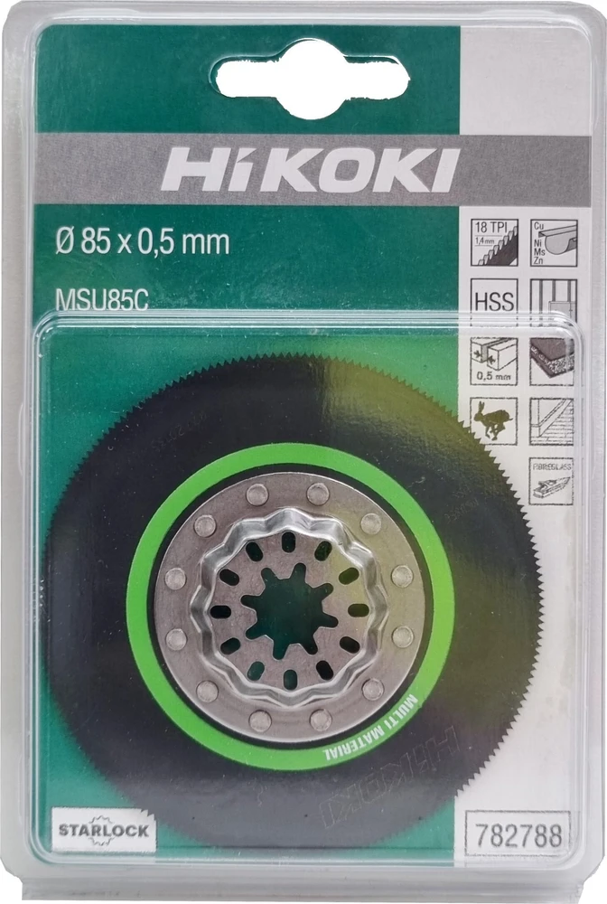 Pjovimo diskas Hikoki 782788; Starlock; HSS; 85 mm