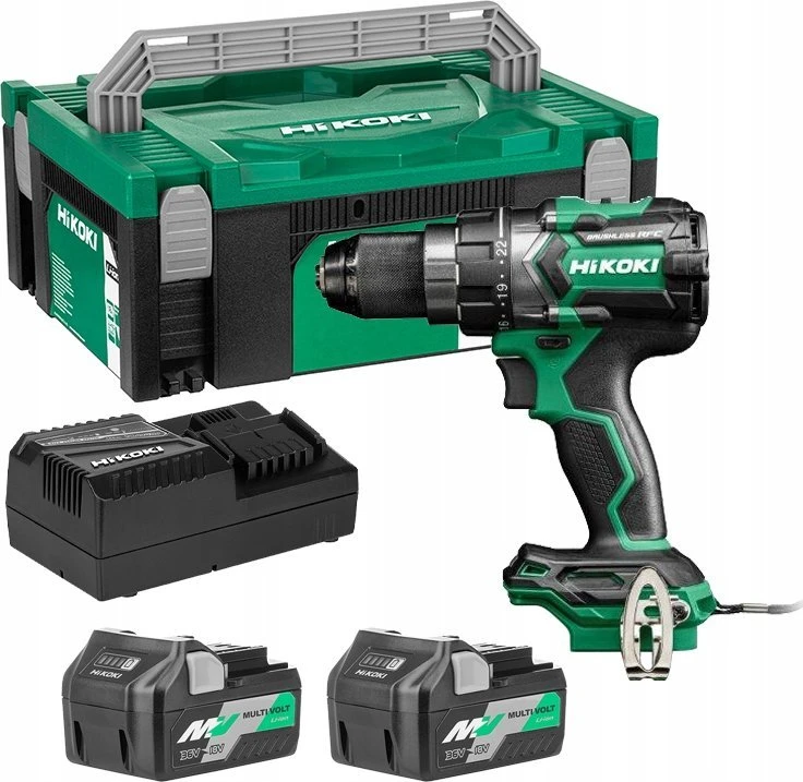 Suktuvas-gręžtuvas Hikoki DS18DCWRZ; 18 V; 2x2,5 Ah akum.