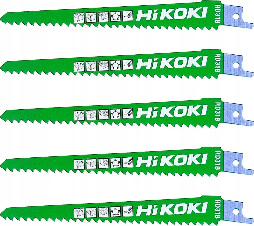 Pjūkleliai tiesiniam pjūklui Hikoki RD31B; 5 vnt.