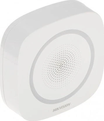 Hikvision AX PRO belaidė vidaus sirena su mėlynu indikatoriumi