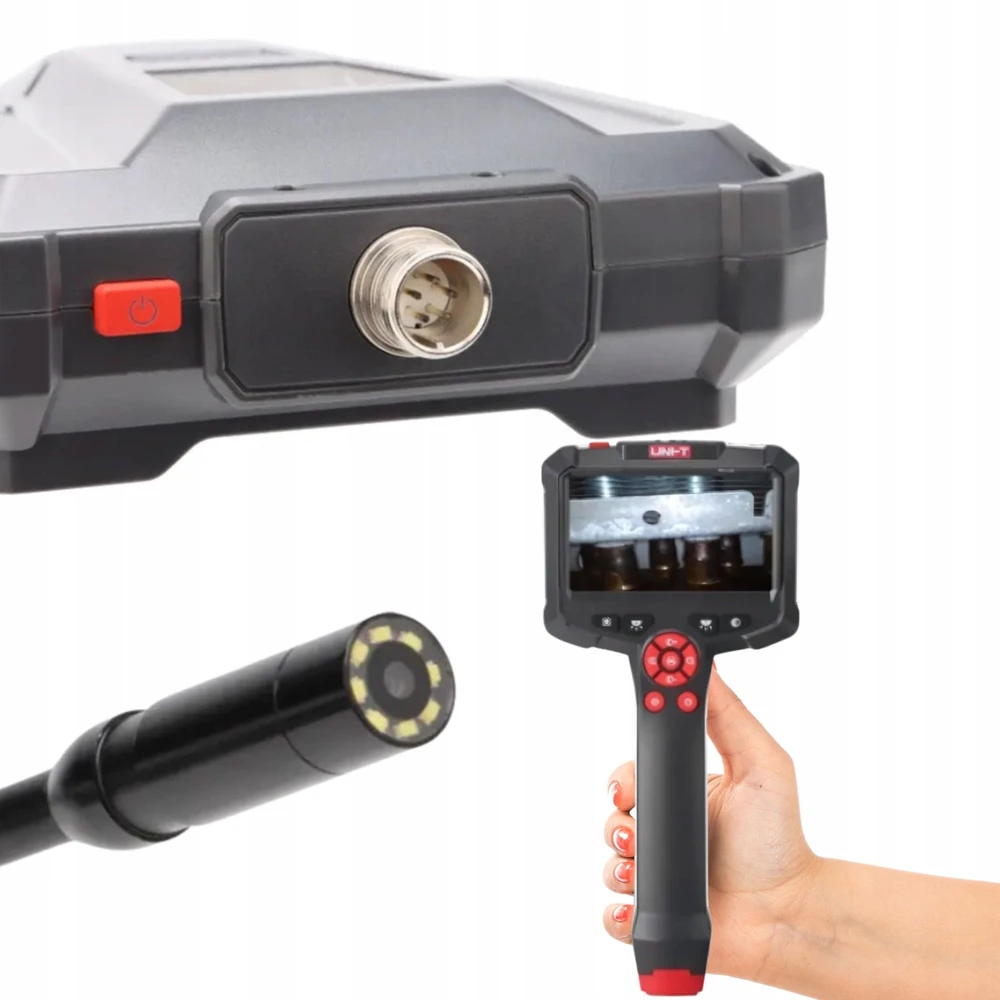 Boroskopas, 1m, 4.3"HD ekranas, 300K HD kamera, IP67, UNI-T