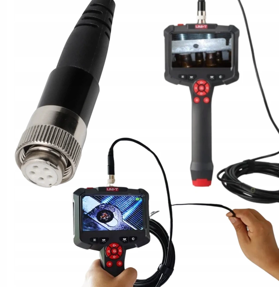 Boroskopas, 1m, 4.3"HD ekranas, 300K HD kamera, IP67, UNI-T