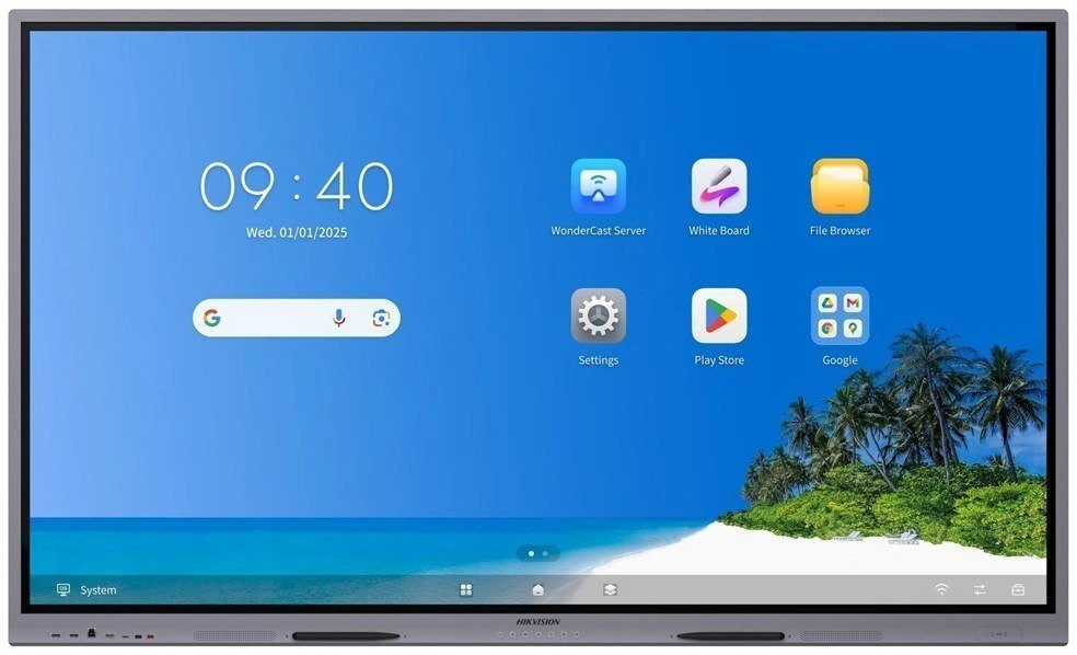 Monitorius interaktywny HIKVISION DS-D5B65RB/EP 65" 4K (Android 14 upg. 16, EDLA)