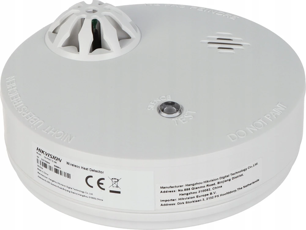 Belaidis temperatūros detektorius Hikvision DS-PDHT-E-WE AX PRO